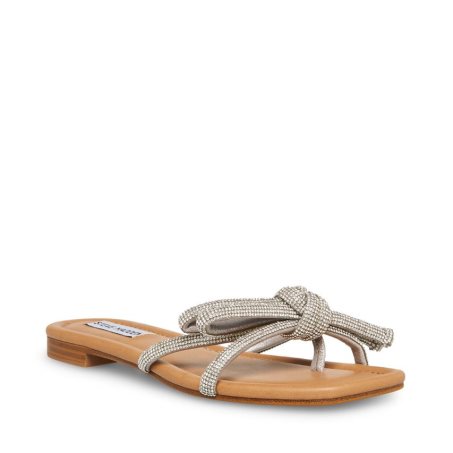 Sandalias de Diapositivas Steve Madden Maura-r Mujer Plateadas | ES IA30S9